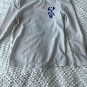 GAP White Kids Swim Rashguard